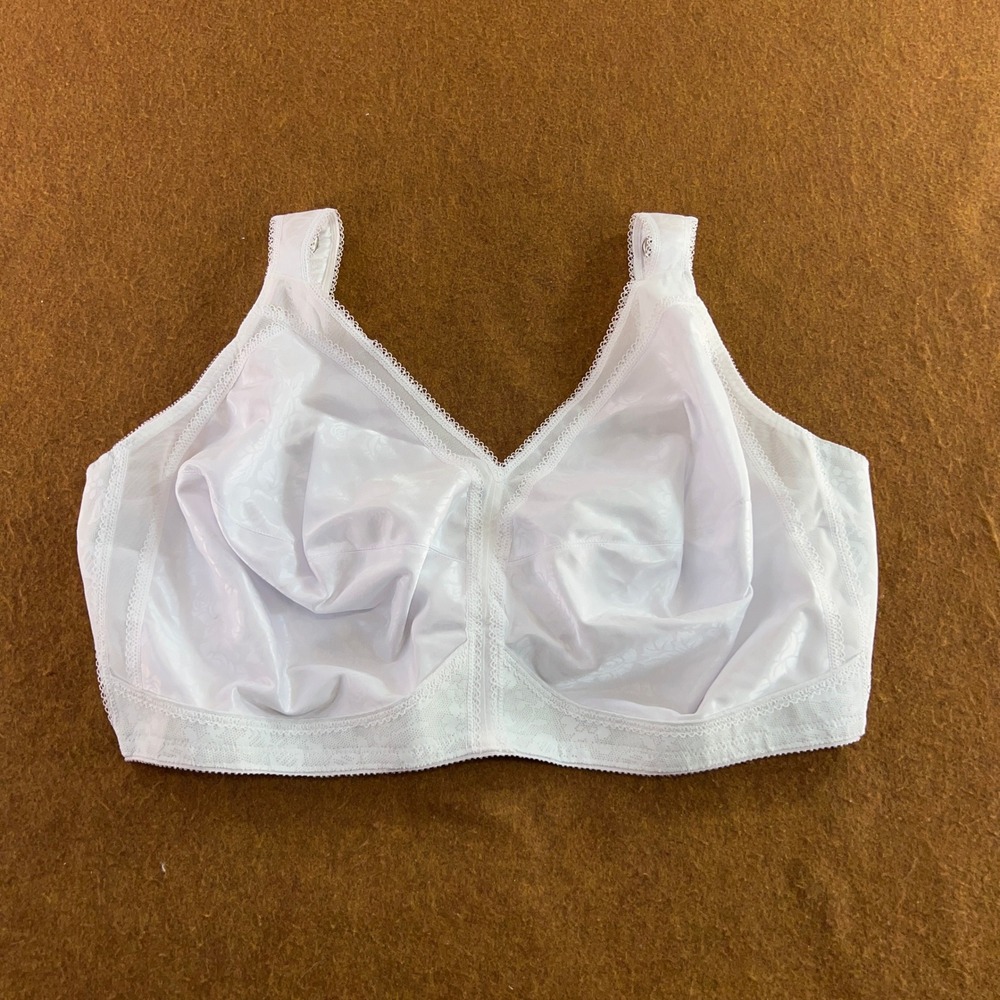 Playtex Womens 54DDD White 18 Hour Ultimate Lift Wireless Bra 4693 New